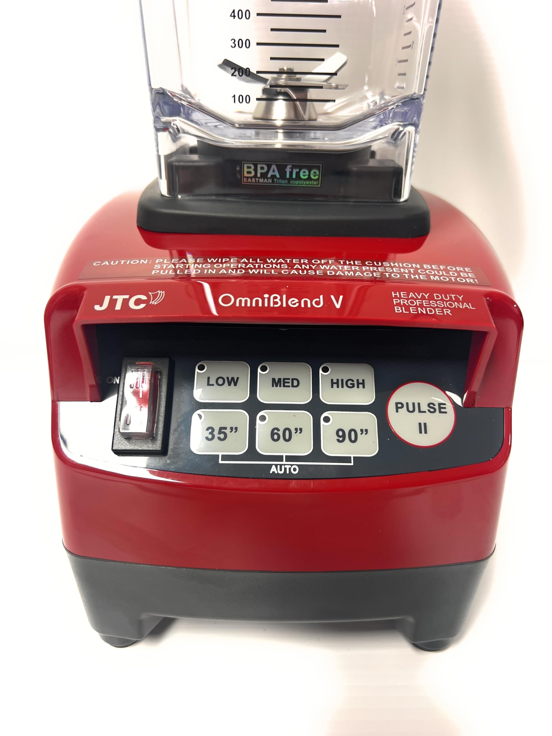 JTC OmniBlend V TM 800 Maroon with 3 HP Professional Heavy-Duty Blender, 1.5Litre  D Jug with Tamper Rod BPA-Free Jug, Preset Speed Control, Preset Times and Pulse function. 7 Year Warranty, Blend, Smoothie Blender