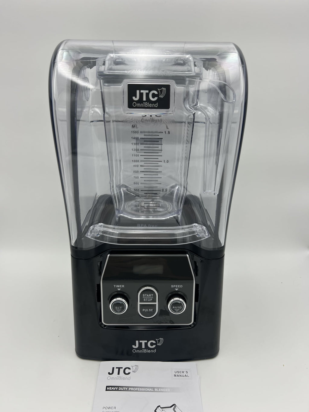 JTC OmniBlend VI 900 QD - 10 Speed, Set Mode, Pulse Mode, Powerful 3 HP Commercial High-Performance Blender. Blend Built in Sound Guard Technology, Removable for cleaning, 7 Year Warranty,