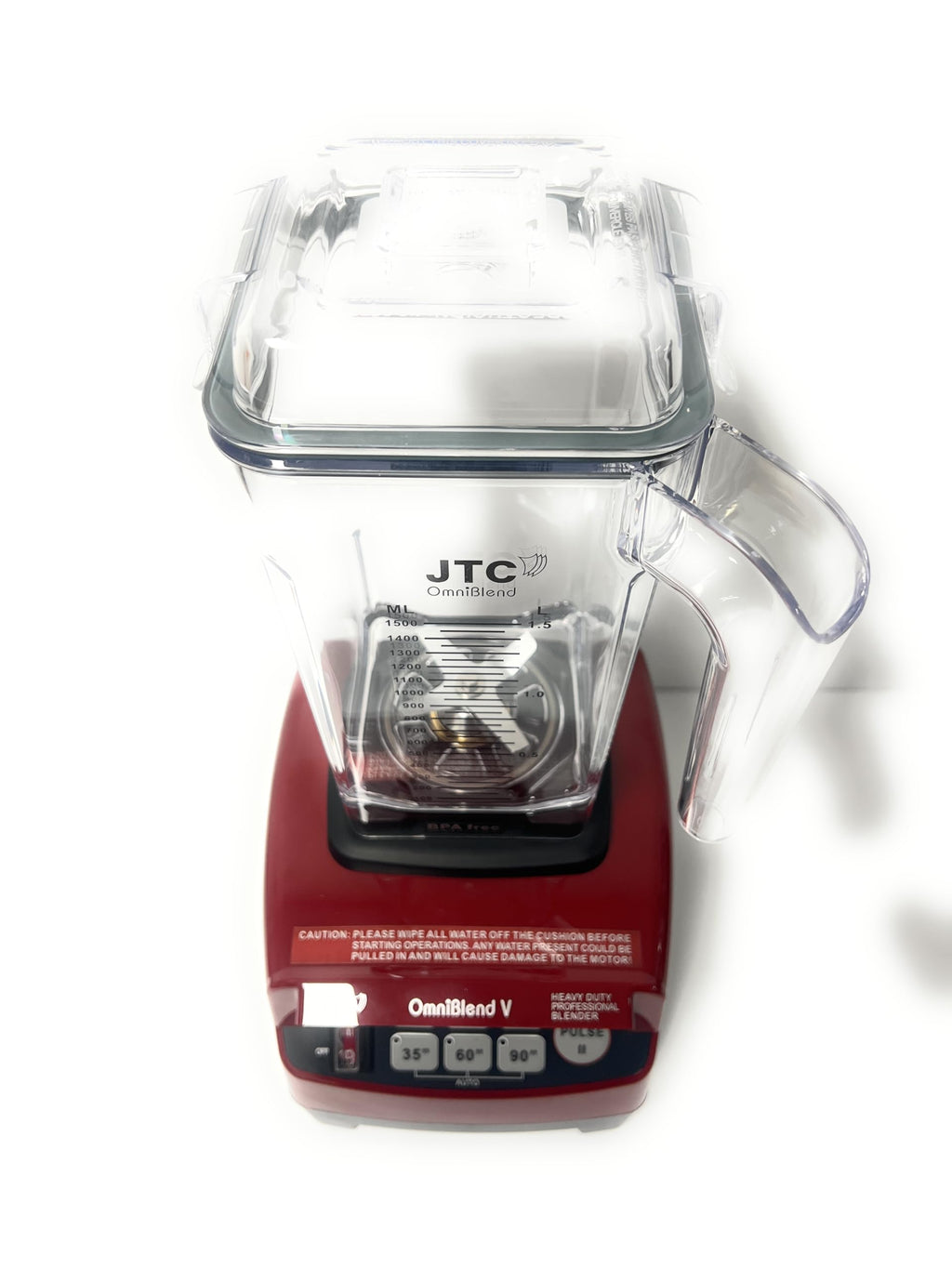 JTC OmniBlend V TM 800 Maroon with 3 HP Professional Heavy-Duty Blender, 1.5Litre  D Jug with Tamper Rod BPA-Free Jug, Preset Speed Control, Preset Times and Pulse function. 7 Year Warranty, Blend, Smoothie Blender