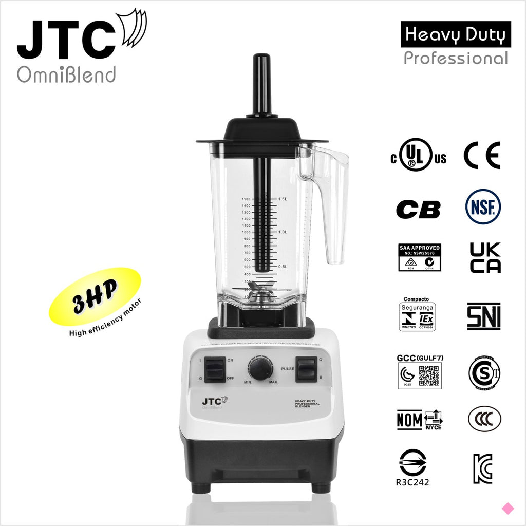 TM-767A B D 1.5Litre Jug with Clear lid or Rubber Lid Tamper Rod