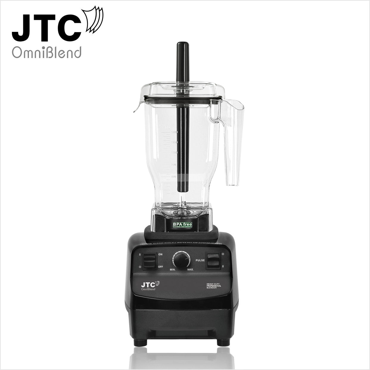 TM-767A B D 1.5Litre Jug with Clear lid or Rubber Lid Tamper Rod