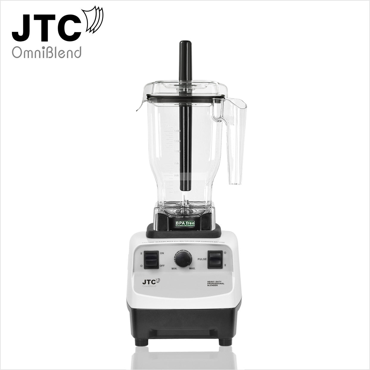 TM-767A B D 1.5Litre Jug with Clear lid or Rubber Lid Tamper Rod