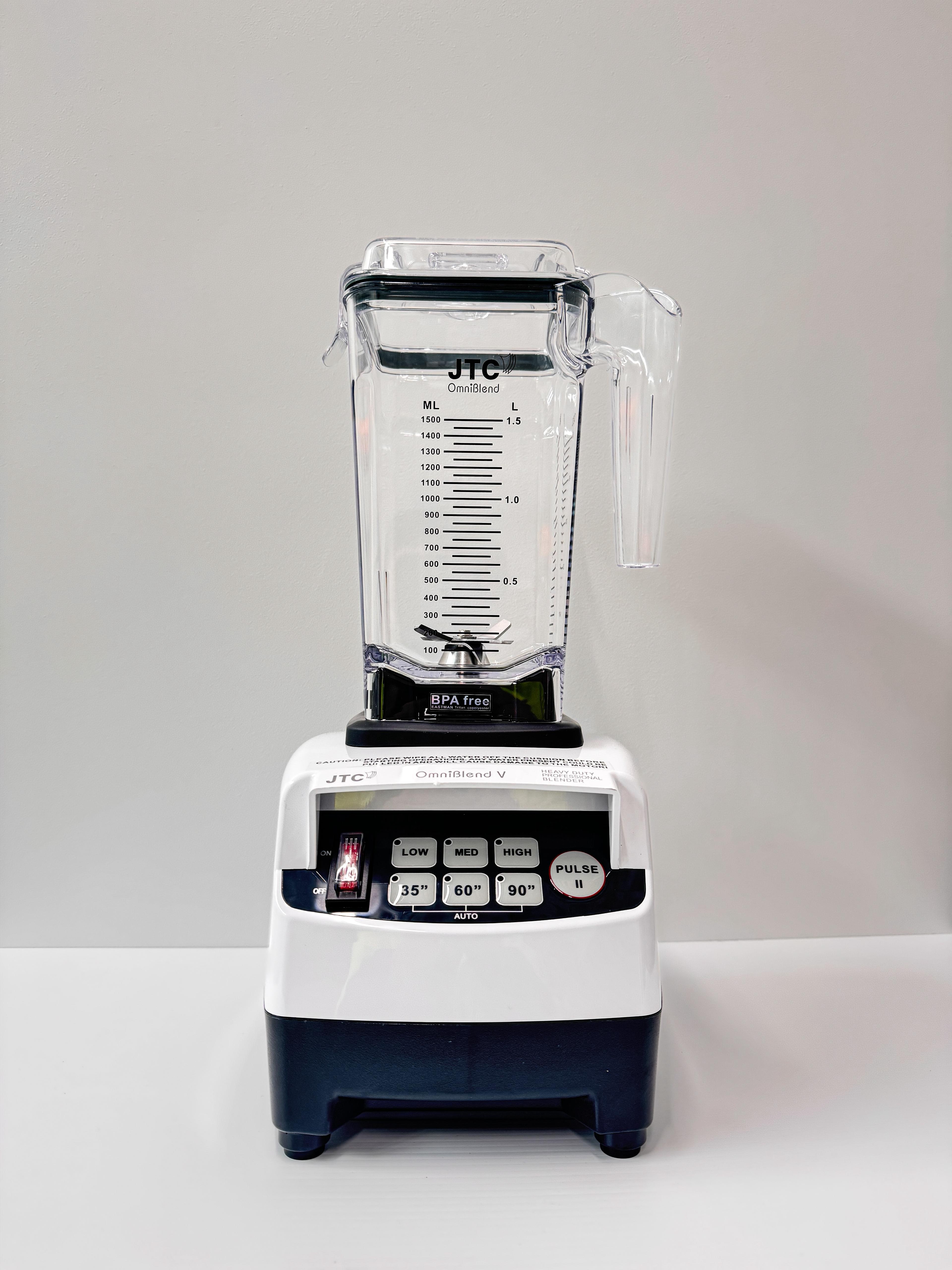 JTC OmniBlend TM 800D 1.5 Litre D Jug with Tamper rod 7 Year Warranty Heavy Duty Blender 3 HP 38,000 RPM