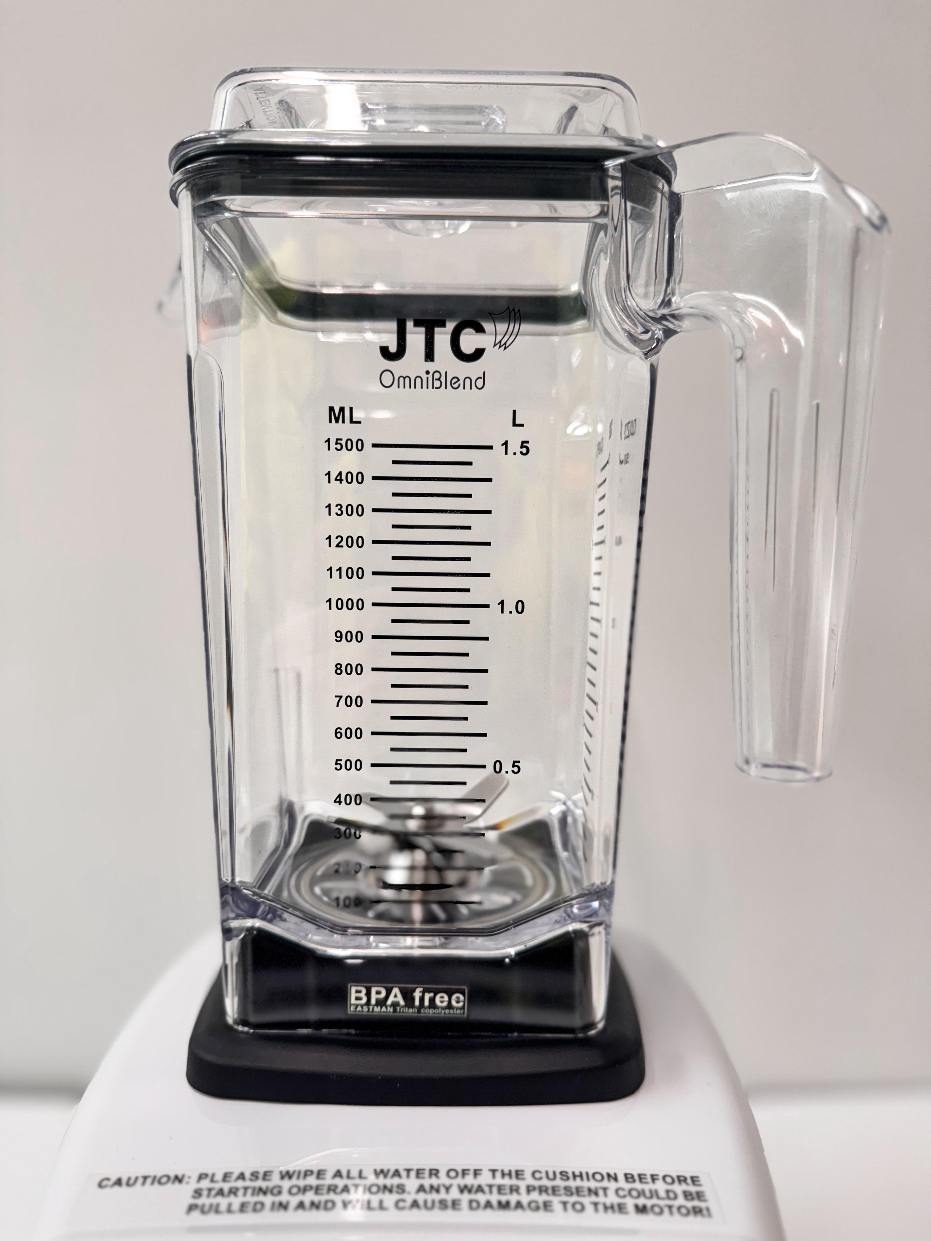 JTC OmniBlend V TM 800 Professional Blender, 1.5 Litre D Jug Set BPA-Free Container, Set Speed Settings with Set Timer