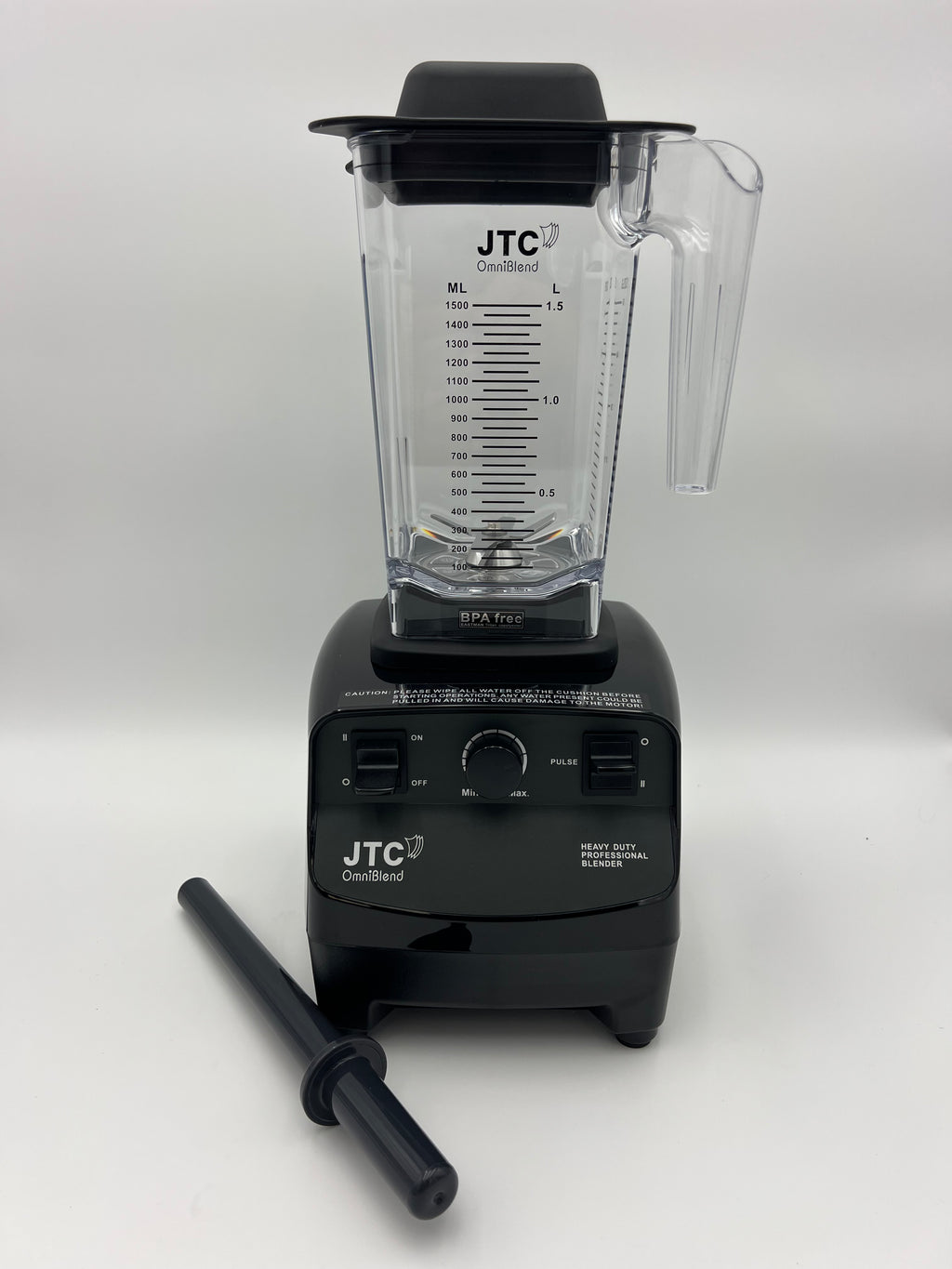 TM-767A B D 1.5Litre Jug with Clear lid or Rubber Lid Tamper Rod