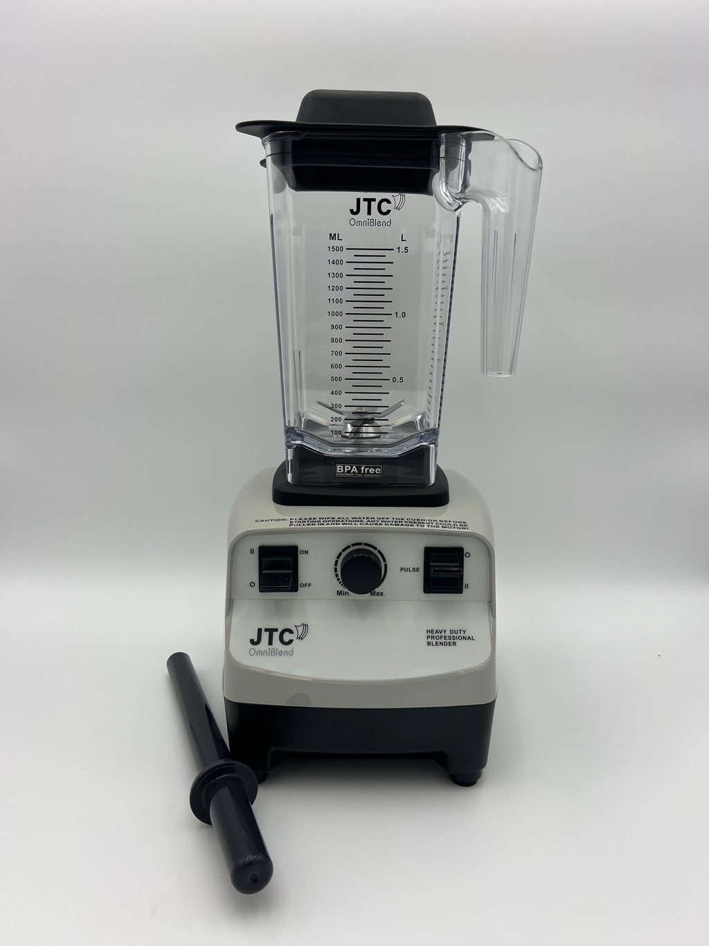 TM-767A B D 1.5Litre Jug with Clear lid or Rubber Lid Tamper Rod