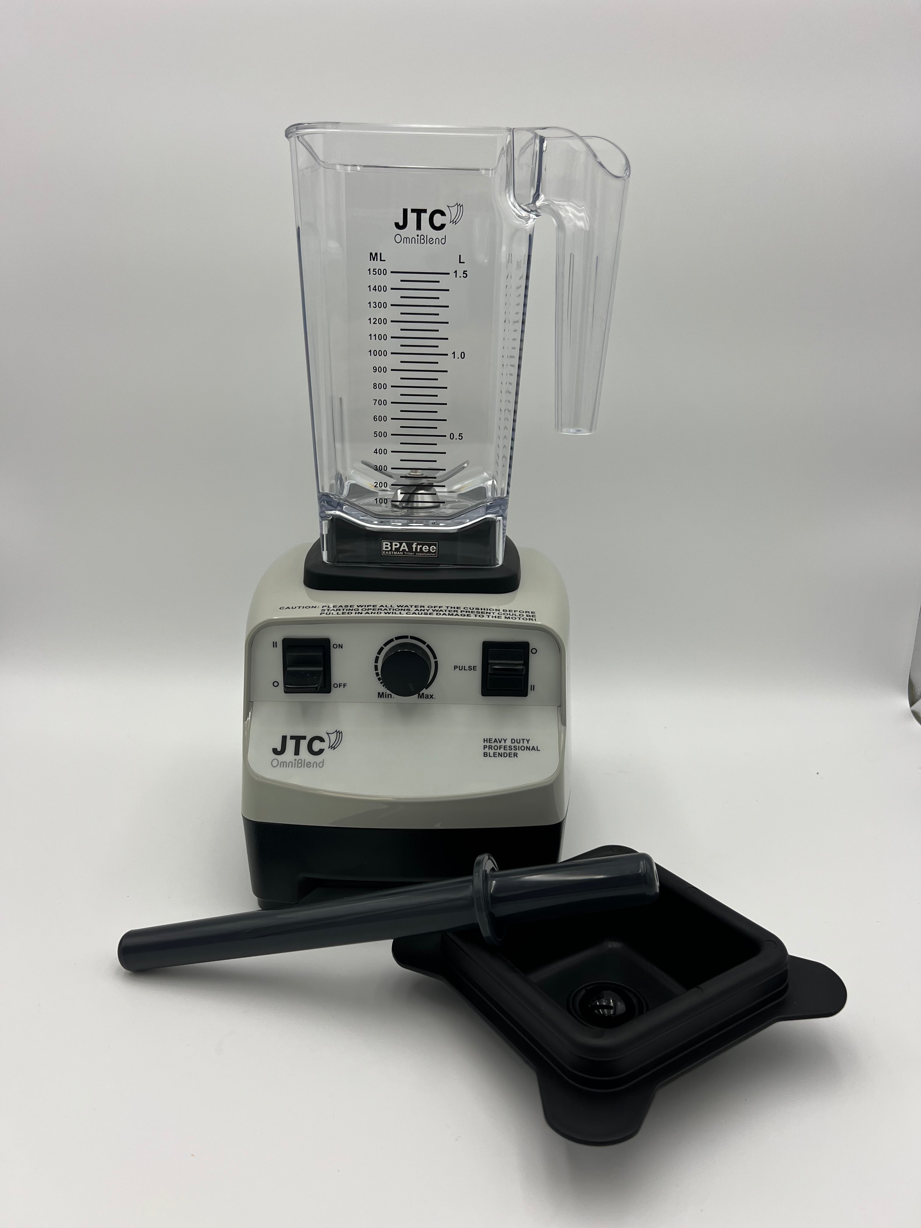 TM-767A B D 1.5Litre Jug with Clear lid or Rubber Lid Tamper Rod