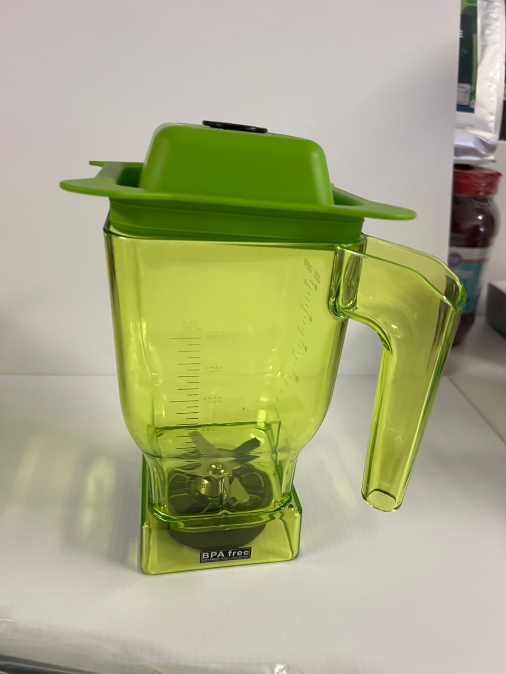 JTC OmniBlend Green B Jug Narrow Base 1.5 Litre with Tamper Rod For Spice Grinding