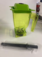 JTC OmniBlend Green B Jug Narrow Base 1.5 Litre with Tamper Rod For Spice Grinding
