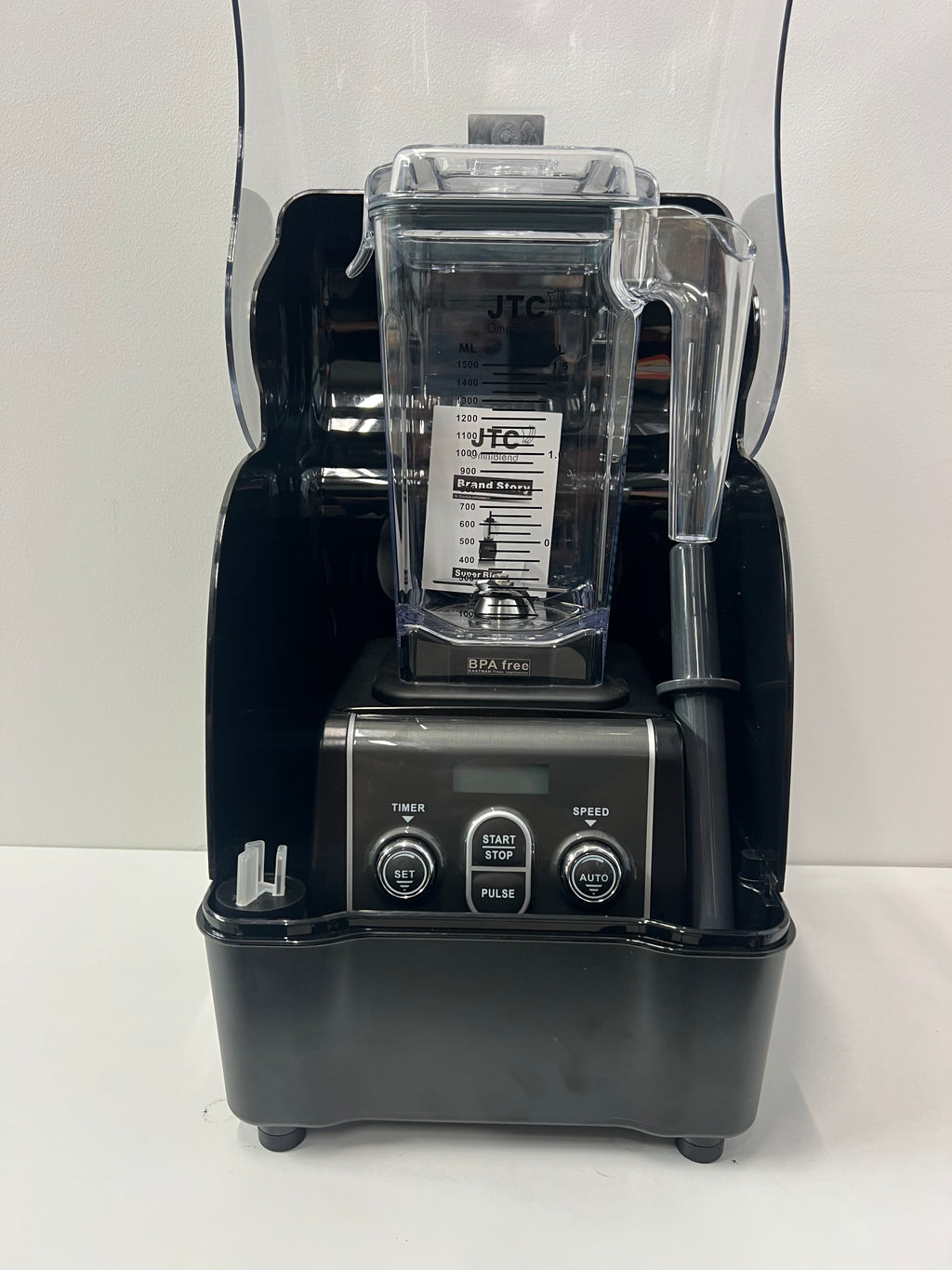 JTC OmniBlend VI 900 DQ Black 10 Speed Set Mode Pulse Mode includes OmniShield I sound shield, 3 HP Professional Commercial High Performance Blender with 7 Year Warranty