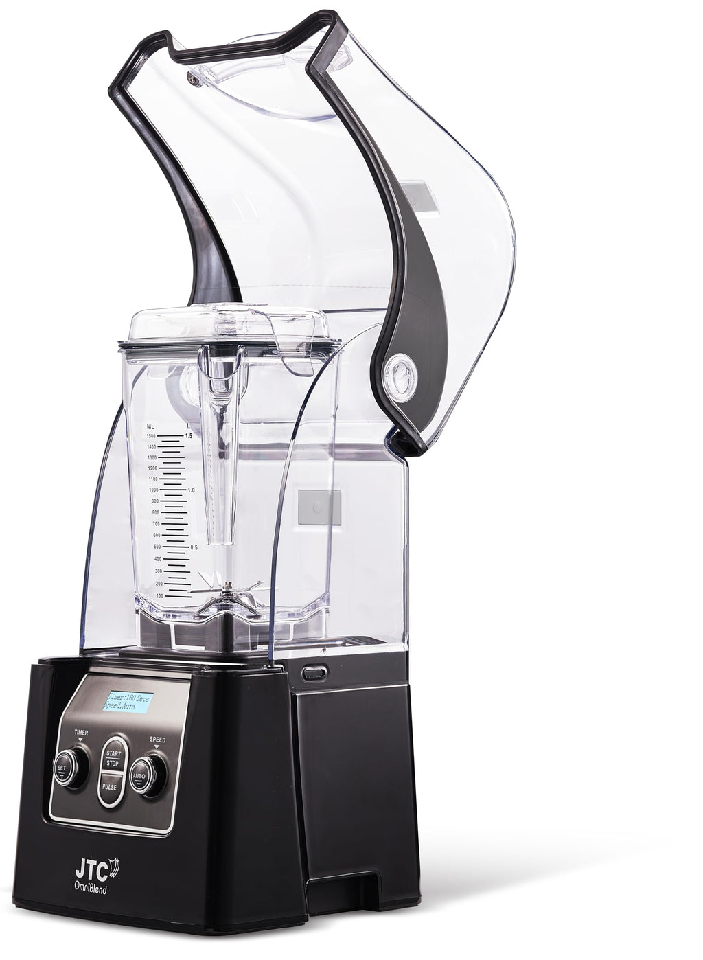JTC OmniBlend VI 900 QD - 10 Speed, Set Mode, Pulse Mode, Powerful 3 HP Commercial High-Performance Blender. Blend Built in Sound Guard Technology, Removable for cleaning, 7 Year Warranty,