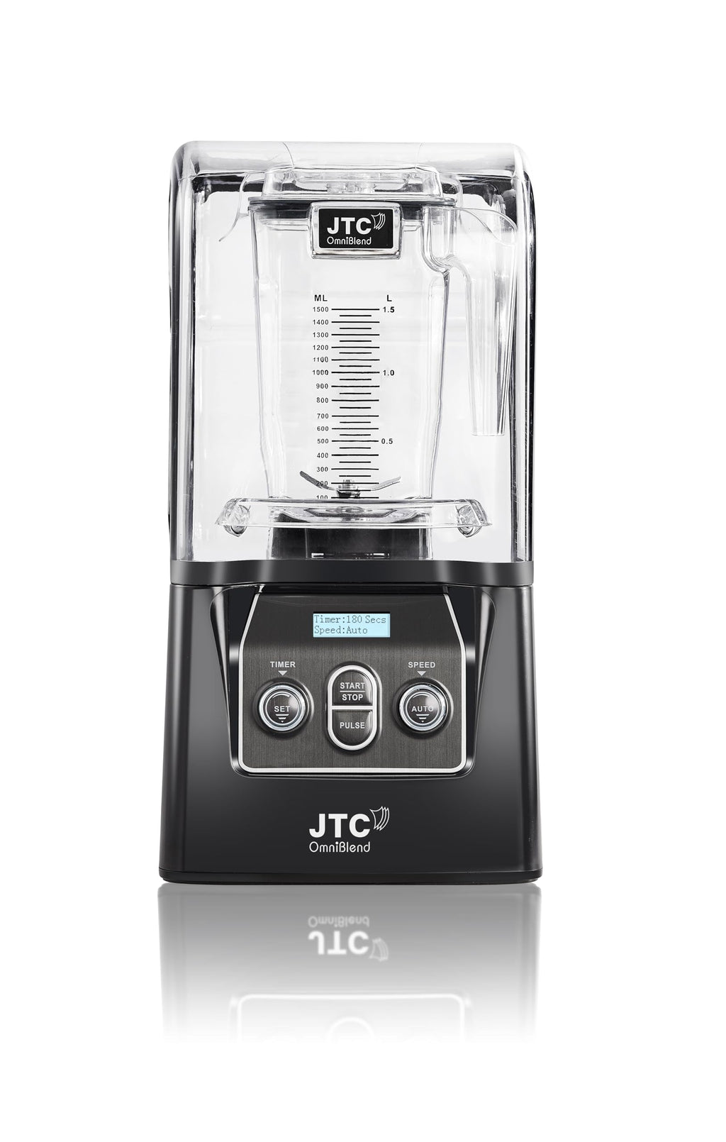 JTC OmniBlend VI 900 QD - 10 Speed, Set Mode, Pulse Mode, Powerful 3 HP Commercial High-Performance Blender. Blend Built in Sound Guard Technology, Removable for cleaning, 7 Year Warranty,