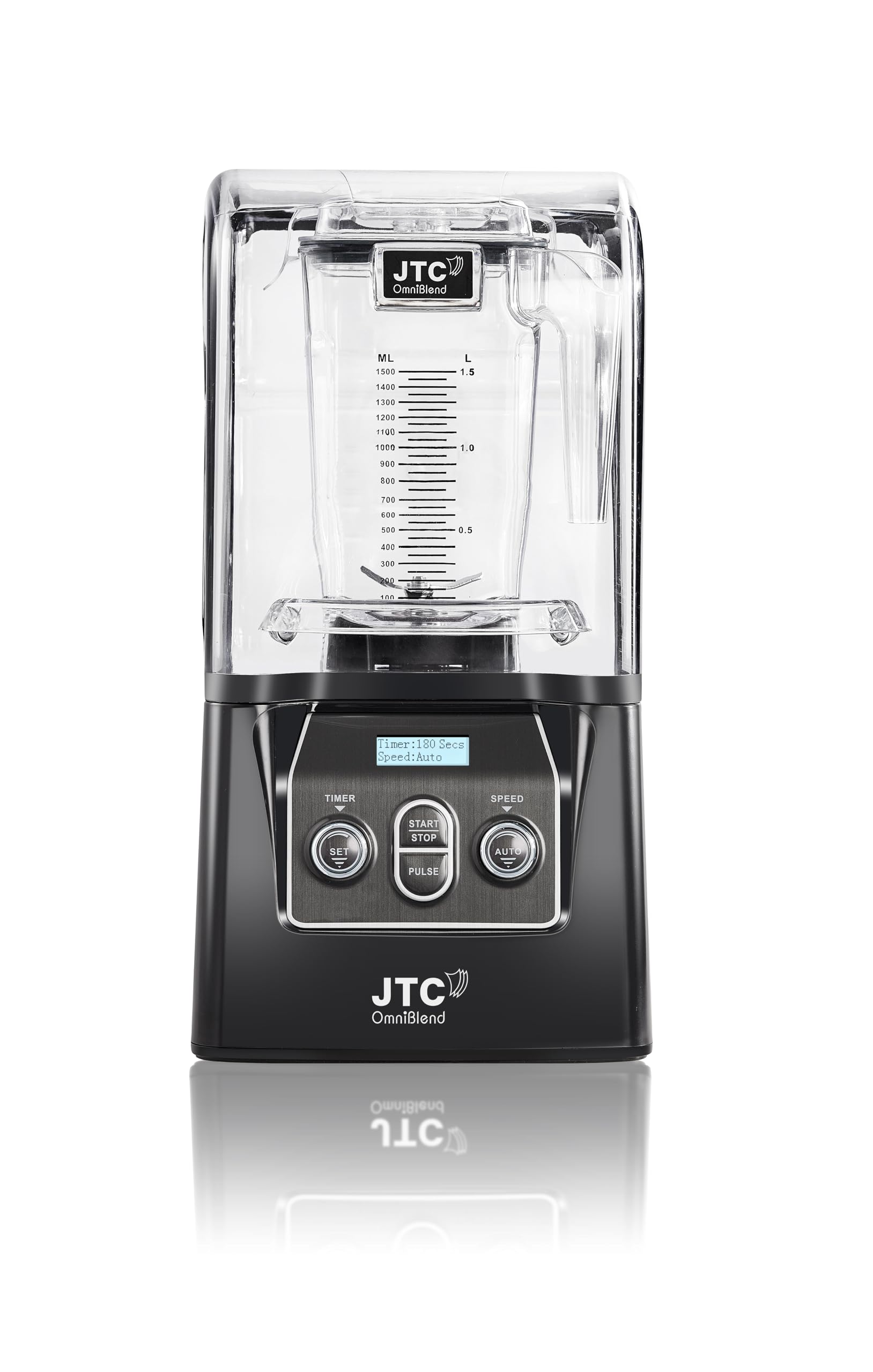 JTC OmniBlend VI 900 QD - 10 Speed, Set Mode, Pulse Mode, Powerful 3 HP Commercial High-Performance Blender. Blend Built in Sound Guard Technology, Removable for cleaning, 7 Year Warranty,